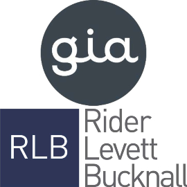GIA and Rider Levett Bucknell logos together
