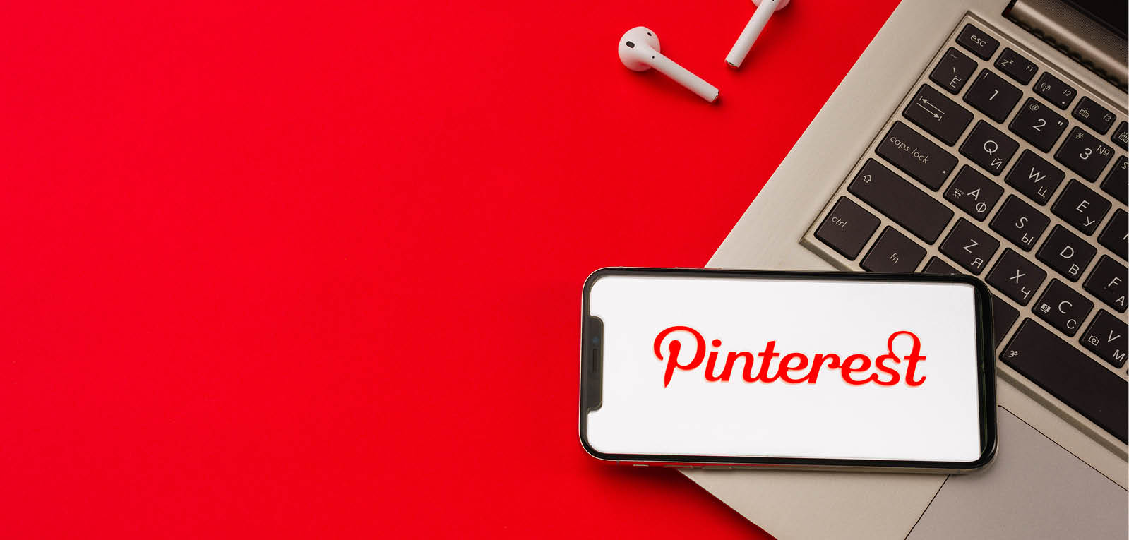 Pinterest app open on phone