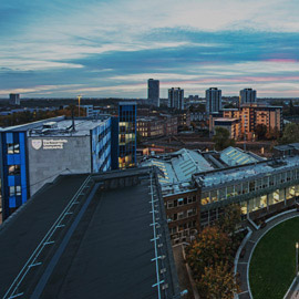Rooftop View of Ellison Building at Northumbria University