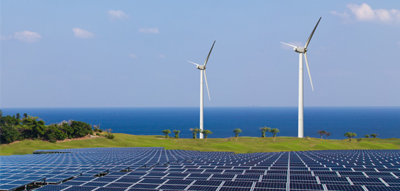 Solar and wind farm