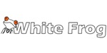 White frog logo