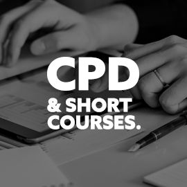 CPD and short courses. Images of an apprentice using a tablet.