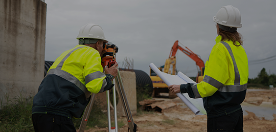 man and woman quantity surveyors