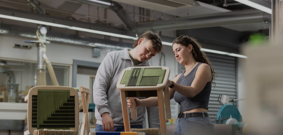 students working together