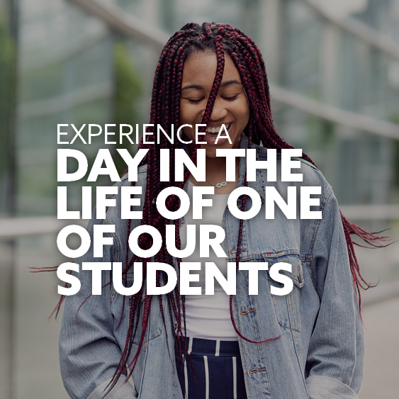 Experience a day in the life of one of our students
