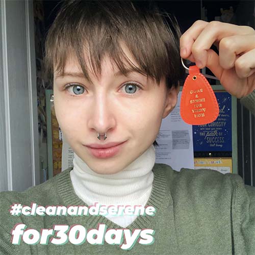 A picture of Ryan after her first Narcotics Anonymous meeting in Milton Keynes over Christmas break.