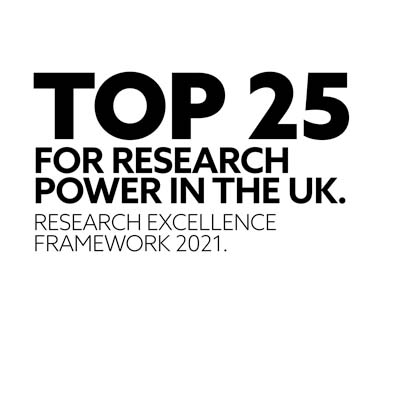 top 25 for research power in the uk