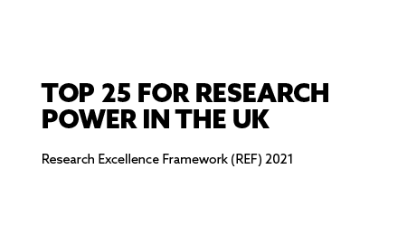 top 25 for research power in the UK