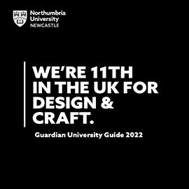 WE’RE 11TH IN THE UK FOR DESIGN & CRAFTS. 