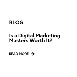 Blog Is a digital Marketing Masters worth it? Read more - white square