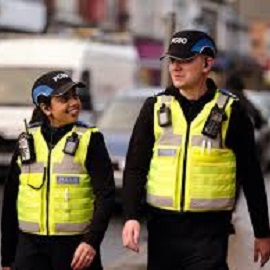 two community police officers