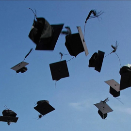 graduation cap throwing