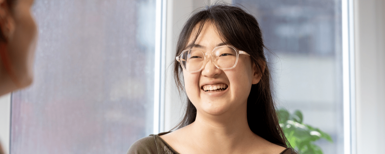 student smiling 