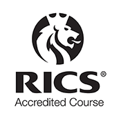 Royal Institution of Chartered Surveyors (RICS) 'Accredited Course' accreditation recognition.