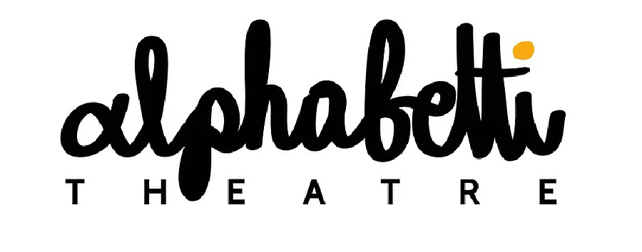 Alphabetti Theatre Logo (White with black text)