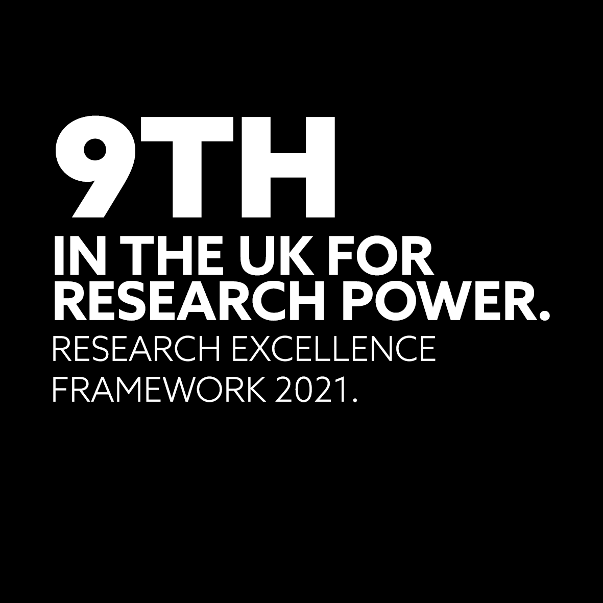 9th in the uk for research power