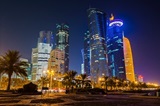 a view of a city with tall buildings
