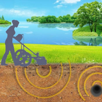 Caption: Detecting buried objects – electromagnetic wave propagation from a Ground Penetrating Radar (image courtesy of COST Action TU1208)