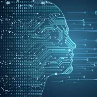 Abstract coloured lightbulb image