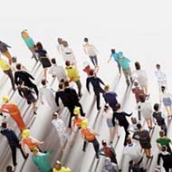 Abstract coloured lightbulb image