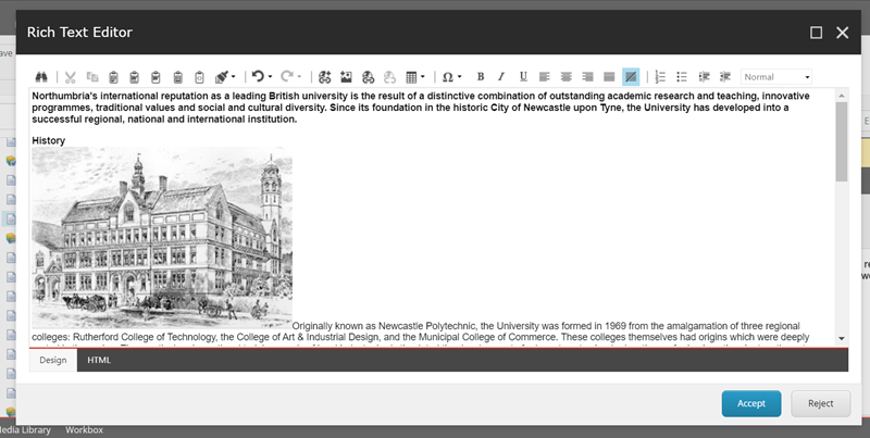 image of rich text editor in sitecore