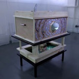 a wooden table