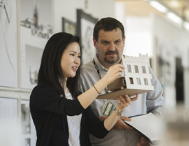 Degree Shows -  Natasha Kwok Shows Her Designs To Gibside Hall Estate Manager Mick Wilkes - Web