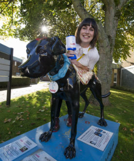 Black Dog Statue - Student Rebecca Robson Web