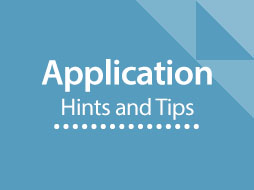 Sidebar image for Application Hints & Tips