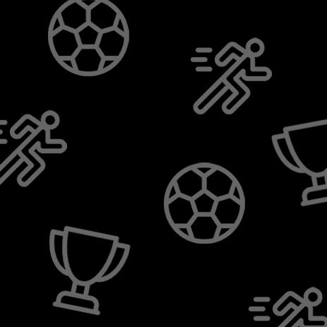 Football and trophy icons repeated in a pattern.