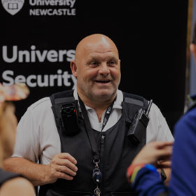 Smiling Security Guard