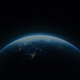 Stock image of the globe from space