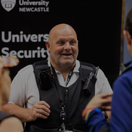 Male member of staff who works within the Northumbria Security team