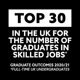 Boasting point on Northumbria being top 30 in the UK for the number of graduates in skilled jobs