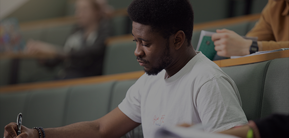 Student in a lecture