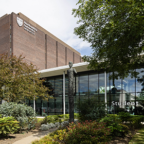 Exterior shot of Student Central.