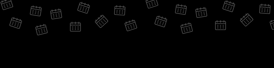 calendar icons on black background