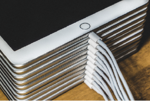 Image showing stack of ipads