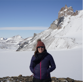 Early Career researcher Dr Kate Winter in Antarctica