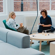 Photo of two women in a meeting