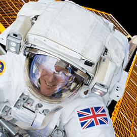 An image of an astronaut in space