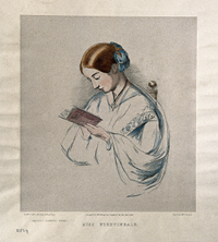 Caption: Credit: Richard James Lane, Florence Nightingale. Coloured lithograph (1854), Wellcome Collection