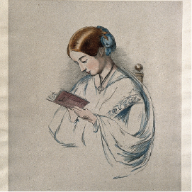Credit: Richard James Lane, Florence Nightingale. Coloured lithograph (1854), Wellcome Collection