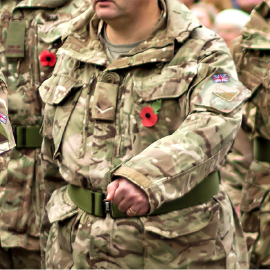A man in a military uniform