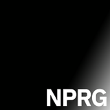 Black and white NPRG logo