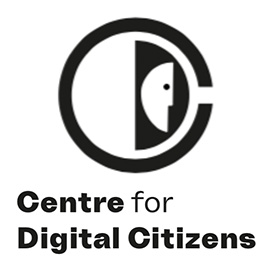 Image showing black and white logo for Centre for Digital Citizens