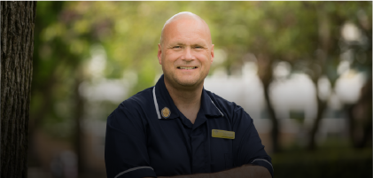 man smiling