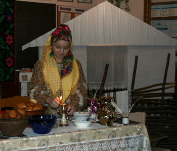 Caption: St Andrew’s Day celebrations in a village in the Chernivtsi region of Ukraine, taken during a research trip in December 2007 by Professor Kathryn Cassidy.