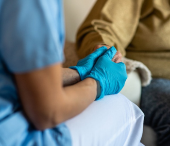 Caption: Research led by Northumbria academics shines a light on the impact of moving patients from hospitals to care homes during the pandemic. Photo: Getty Images.