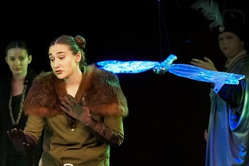 Caption:Myrna Tennant, Ana Fernández Guerra & Charlotte Heslop in Samling Academy Opera production of ‘L’enfant et les sortilèges’ by Maurice Ravel. Photo credit : Mark Pinder